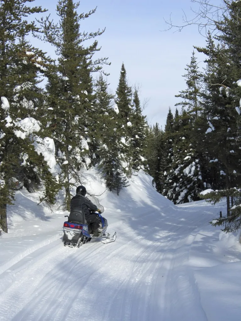 Snowmobiling in Two Harbors Minnesota